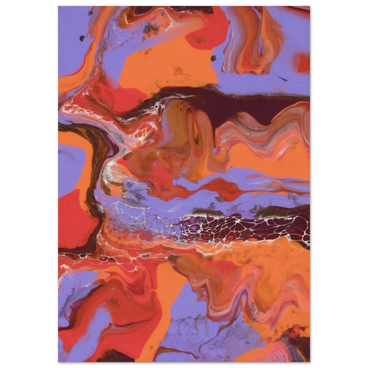 
"Distorted summer" paper poster
